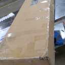 LINSY HOME 70" Fluted TV Stand for TVs up to 80 Inch, Mid Century Modern Entertainment Center with Storage Cabinet and Sliding Doors, Farmhouse Wood Media TV Console for Living Room, Bedroom, Oak