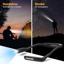 Neck Reading Light Book Lovers Gifts, Rechargeable 2000mAh 10-80Hrs Eye-friendly Wide Lamp Book Light, Birthday Mothers Day Gifts for Mom Wife Women Readers, Camping Knitting Crochet Accessories (Black)