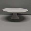 Kootek White Cake Stand, 12 x 12 Inches Porcelain Cake Plate Cake Pedestal Stand Display Dessert Stand for Party, Wedding, Birthday, Baby Shower