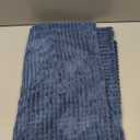 MIULEE Decorative Throw Pillow Covers for Couch Bed Livingroom 18x18 Inch Set of 2 Blue Boho Accent Throw Pllows Broadside Striped Patchwork Soft Corduroy Spring Coastal Pillowcases