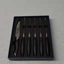 HOSHANHO Steak Knives Set of 6, Ultra Sharp 4.5 Inch Serrated Steak Knife Set, Japanese High Carbon Steel Kitchen Steak Knives with Ergonomic Handle