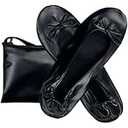 ccafgho Women's Foldable Ballet Flats Portable Slip-On Shoes for Wedding, Travel, Work & Driving, 8