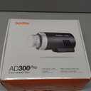 Godox AD300 Pro AD300Pro Outdoor Flash Strobe Light, 300W TTL HSS 1/8000s Studio Flash, 320 Full Power Flashes, 2600mAh Lithium Battery, 12W Modeling Lamp, for Canon Sony Nikon Fuji Olympus Panasonic