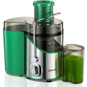 Juicer Machines, Juilist 3" Wide Mouth Juicer Extractor, for Vegetable and Fruit with 3-Speed Setting, 400W Motor, Easy to Clean, Green