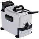 T-fal Compact EZ Clean Stainless Steel Deep Fryer with Basket for Home Use, 1.8 Liter Oil and 1.7 Pound Food Capacity, 1200 Watts, Easy Clean Temp Control, Oil Filtration, 1.8 L