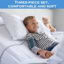 Moukeren 6 Pcs Hospital Bed Sheets Set Deep Pocket Fitted Sheet 36 with Elastic All Around Easy Care Knitted Jersey for Home/Nursing Home (White)