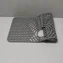 Silicone Sink Protector for Kitchen Sink 28" x 15"  Flexible Sink Mat, Heat Resistant Grid, Non-Slip Rack, Easy to Clean Dishwasher Safe  Fits Farmhouse, Single & Double Bowl Sinks