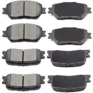 cciyu D908 D885 Front & Rear Brake Pads 2002-2004 For Toyota For Camry,2005-2006 For Toyota For Camry 2.4L,2005-2006 For Toyota For Camry 3.0L -(Only Fit 4-Wheel Disc Brakes and Models Made in Japan)