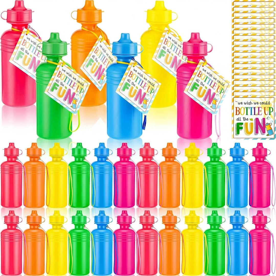 24pcs Water Bottles Bulk 22 oz End of The Year Gifts for Students and Kids from Teacher Sports Water Bottle End of Term Summer Graduation Gifts for School Classroom Prizes Pool Party Supplies