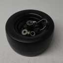 11x6.00-5 Flat Free Tire, Zero Turn Mower Front Tires with 3/4" or 5/8" and 1/2" Bearings, 6"- 8" Centered Hub, Load 400lbs, 11x6.00-5 Tires for Zero Turn Mower(Pack of 1)