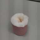 Mkono Plush Lined Eyeglasses Holder Protective Glasses Holder Stand Case Anti-scratch Glasses Storage Organizer, Pink