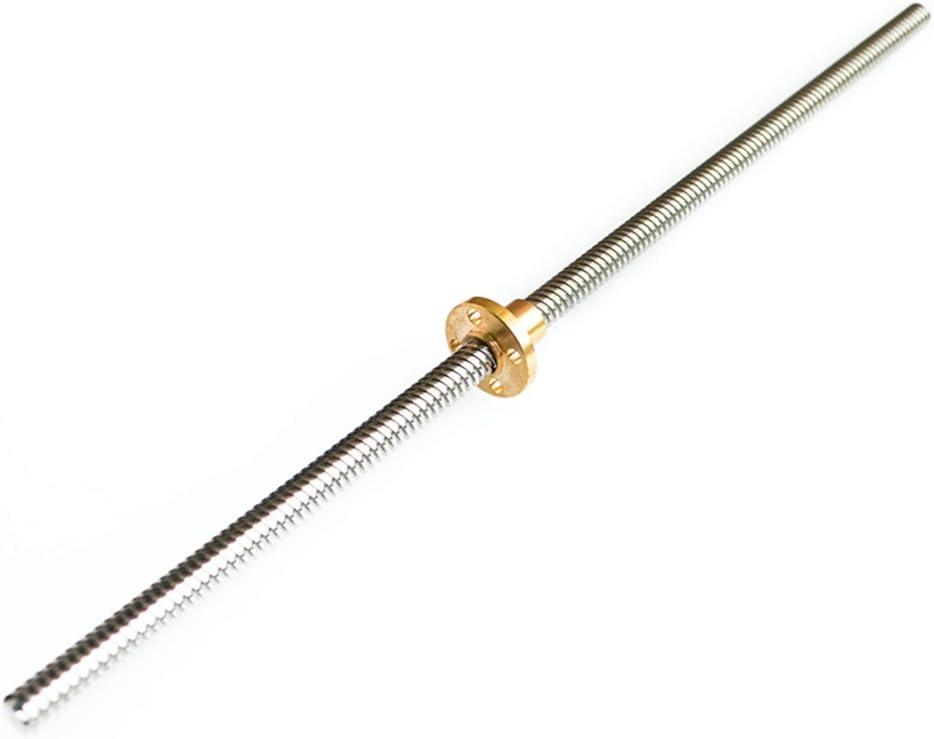 T8 L300mm 8mm Lead 4 Start Lead Screw and Nut for 3D Printer Z Axis