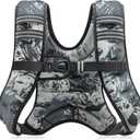 ZELUS Weighted Vest, 6lb/8lb/12lb/16lb/20lb/25lb/30lb Weight Vest with Reflective Stripe for Workout, Strength Training, Running, Fitness, Muscle Building, Weight Loss, Weightlifting (Urban Gray Camo)