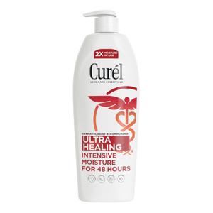 Curel Ultra Healing Intensive Fragrance-Free Lotion For Extra-Dry Skin, Dermatologist Recommended, Ideal for Sensitive Skin, Cruelty Free, Paraben Free, 20 Oz (20 Fl Oz (Pack of 1))