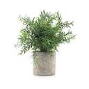 Velener Artificial Potted Rosemary Plants- Rustic Farmhouse Topiary Shrubs for Decoration Centerpieces Living Room, Shelf Bedroom Aesthetic Green Bathroom Accessories Boho Small Desk Plant Office, Green