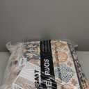 zesthome 10x12 Area Rugs for Living Room,Non-Slip Backing Washable Rugs,Vintage Large Area RugStain Resistant Home Decor Rug (Multi,10'x12')