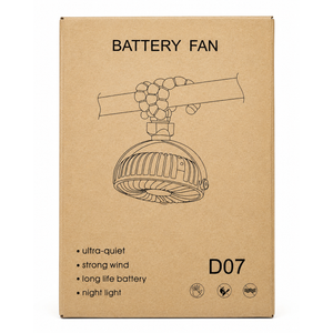 REENUO Handheld Mini Fan, Camping Fan with LED Lights, Baby Stroller Fan, 2200mA