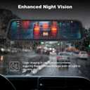 4K Rear View Mirror Dash Camera for Car Security Front and Rear Dash Cam, Dashcam 10 Touch Screen Dual Cameras Car Video Recorder Night Vision G-Sensor Parking Assistance 24H Parking Monitor