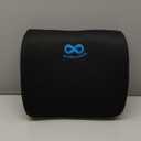 Everlasting Comfort Lumbar Support Pillow for Office Chair - Memory Foam Back Cushion for Car Seat - Promotes Better Posture, Back Pain Relief - Ideal Gaming and Desk Chairs Work and Home Essentials (A. Black Mesh)