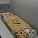 Adjustable Dog Ramp for Bed - Foldable Wooden Ramp for Dogs to Get on Bed, Couch, or Car with 12.6" Wide Walking Space (Walnut Wood with Gray Carpet, Small)