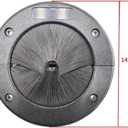 4-Inch Cable Management Grommet for Raised Floors - Airflow & Dust Protection, Data Center & Server Room Use - Durable Rubber Floor Grommet Insert (Single Pack)