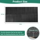 STARTWO Washer Dryer Anti-Vibration Mat Large Foldable Waterproof Non-Slip Shockproof Rubber Mat 63.0"L x 29.5"W for Washing Machine Dryer & Floor Protection