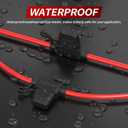 DaierTek 12 AWG Inline Fuse Holder 12V, ATO/ATC in Line Fuse Holder 12 Volt Waterproof with 30 Amp & 40 Amp Medium Blade Fuse for Marine Car Automotive- 10pcs