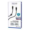 6 Foot Braided Sync & Charge Cable For Lightning to USB C Metal Housing