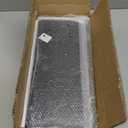 WOPITUES Floating Shelves with Black Metal Guardrail, Shelves for Wall Decor Set of 3, Wall Shelves for Bedroom, Bathroom, Kitchen, Living Room, Plants, Picture Frames, Art- Black (15.7 inch)