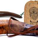 Viking Blowing Horn with Whistle - Handcrafted Ox horn Bugle - Loud Sound - Norse Cosplay, Festivals, Ceremonies - Medieval Horn Instrument (Brown)