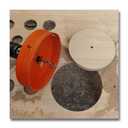 4-1/4 inch Hole Saw with Arbor for Metal Wood and Plastic, 4.25 inch Hole Cutter for Different Project with Smooth and Flat Drilling Edge, Fast Chip Removal