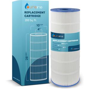 Pureline Pool Replacement Cartridge Filter, 200 Sq Ft, PL0167, Compatible with Hayward Swimclear C200S, CX200XRE, Unicel C-9442