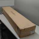 VEVOR Single Post Handrail for Outdoor 1-3 Steps, 40.5" L x 35.4" H Metal Bent Stair Handrails, Floor Mounted Carbon Steel Stair Railing, U-Shaped Post Grab Rails with 2 Anti-Skid Crossbar for Garage