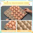 Blueweenly 180 Pcs Paintable Plastic Eggs Brown Fake Eggs to Decorating Painting Color Children DIY Dye Kit for Kids Craft Adornment Basket Fillers Gift(Brown)