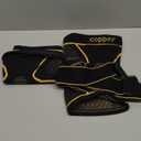 Copper Knee Braces with Strap for Knee Pain Women and Men(2 Pack), Knee Compression Sleeve for Arthritis, ACL, Meniscus Tear, Joint Pain Relief, Knee Support for Working, Running, Weightlifting(XL)