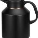 70 oz Thermal Coffee Carafe Insulated for Keeping Hot and Cold, Stainless Steel Thermal Coffee pot for Coffee, Tea, Water for Parties, Black