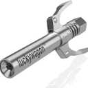 Grease Gun Coupler Extra Long Grease Gun Tips for Tight Spaces, High Pressure 10,000 PSI Quick Locking Release Grease Coupler, Locks onto Zerk Fittings, Extra Reach for Grease Fittings