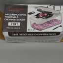 Cambom Vegetable Chopper With Container, Multifunctional Food Chopper Onion & Vegetable Cutter Dicer With 8 Blades, Carrot & Veggie Slicer 8 Blades