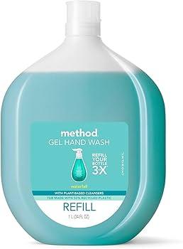 Method Foaming Hand Soap Refill Variety Pack, Pink Grapefruit, Waterfall, 28 Fl Oz each
Pack of 4)
