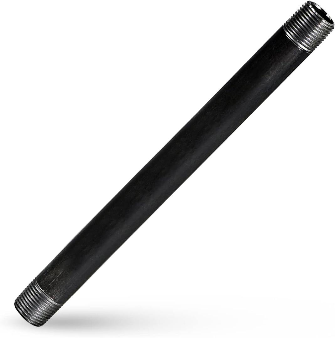 Supply Giant QDCM1048 48" Long Pre-Cut Black Steel Pipe with 1" Nominal Size Diameter