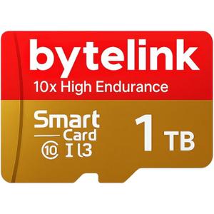 Bytelink Smart Card TF Memory Card 1TB | Class 10 | Up to 95 MB/s | Reliable Storage for Everyday Use and Full HD Video