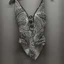 La Blanca Women's One Piece Swimsuit Plunge Tummy Control Bathing Suit (10, Ivory//Dream Catcher)