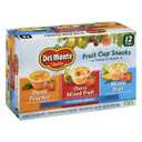 Del Monte, Fruit Cup Snacks, Diced Peaches Cherry Mixed Fruit Mixed Fruit, Family Pack, 12 Count BBD: 05/31/26