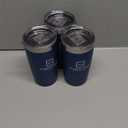 20oz Stainless Steel Tumbler, Insulated Travel Coffee Cup, Leak-Resistant, Spill-Proof Lid, Dishwasher Safe, BPA-Free, Double-Wall Insulated Premium Travel Mug For Hot Or Iced Coffee, Navy Blue (Pack Of 3)