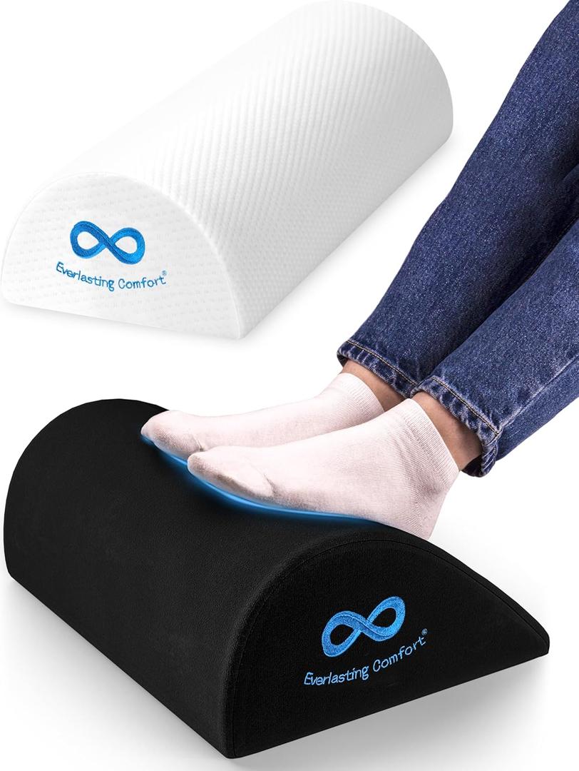 Everlasting Comfort Half Moon Sleeping Pillow & Foot Rest Pillow - Enhance Your Sleep and Posture