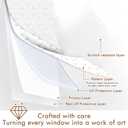 SOMWISE Frosted Window Privacy Film, Day and Night, Static Cling, 23.5X 78.5