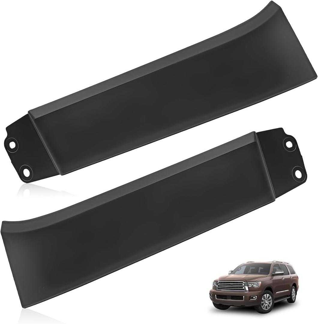 1 Pair Left Right Side Front Bumper Grille Panels Headlight Filler Trim Panels Set Compatible with 2007-2013 Toyota Tundra 2008-2017 Sequoia Replacement for 539310C901 539320C901
