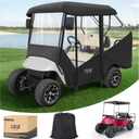 10L0L 4 Passenger Golf Cart Enclosure for EZGO & Club Car 61" Roof, 2+2 Seats