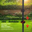 Metal Clamp-On Deck Hook for Bird Feeder,Accessory Hook for Backyard Feeding Stations, Bird House Holder Bracket,Bird Feeder Holder Bracket. (Style1, 2)
