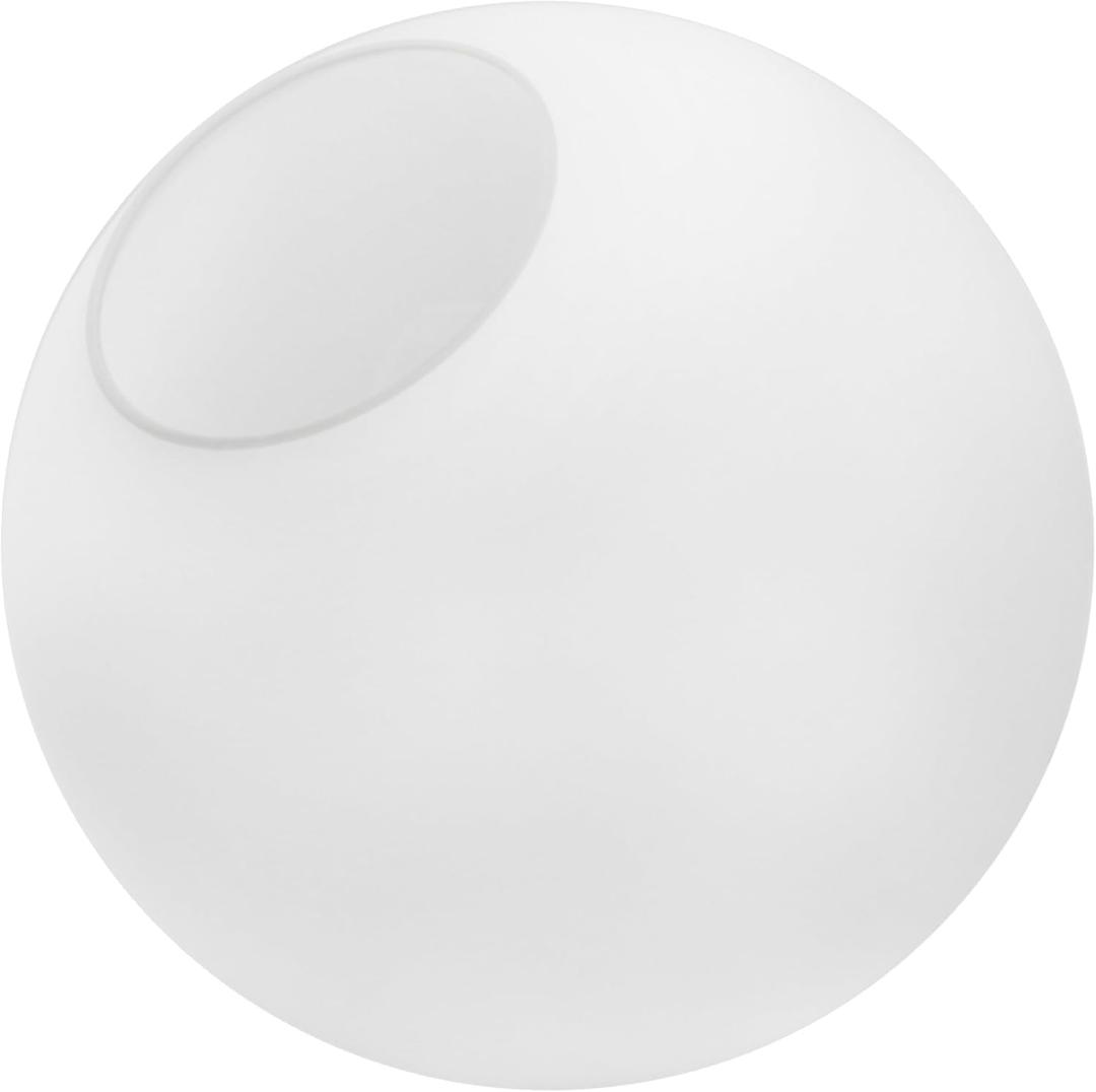 KoKo&Yukina 8 Inch Milk White Glass Globes Shade Frosted Replacement Glass Shades  3.15" Fitter Opening  Lighting Fixture Replacement